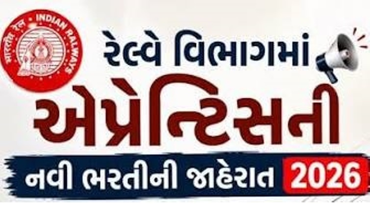 રેલવેમાં સરકારી નોકરી  : નોર્થ વેસ્ટર્ન રેલવેમાં 2008 એપ્રેન્ટિસની જગ્યા માટે ભરતી જાહેર